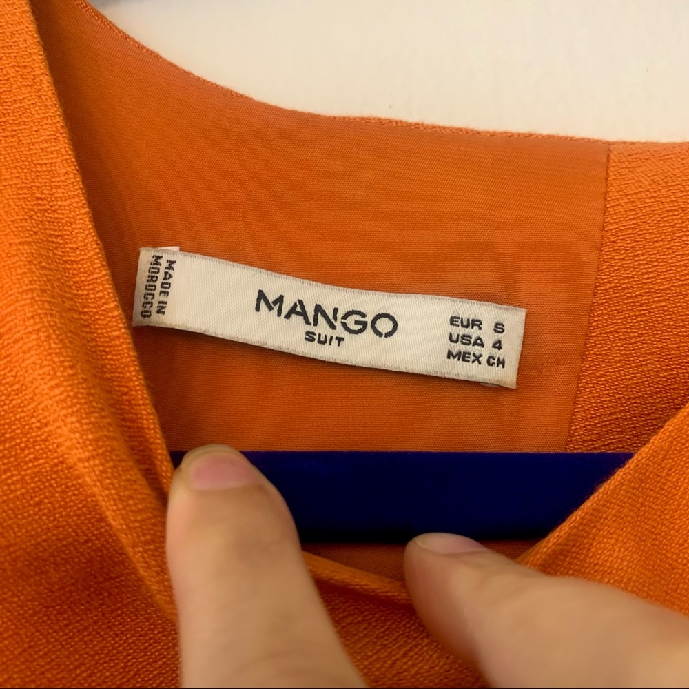 🤩 MANGO Dress in Dull Orange Colour 🍊 - Picture 4 of 14